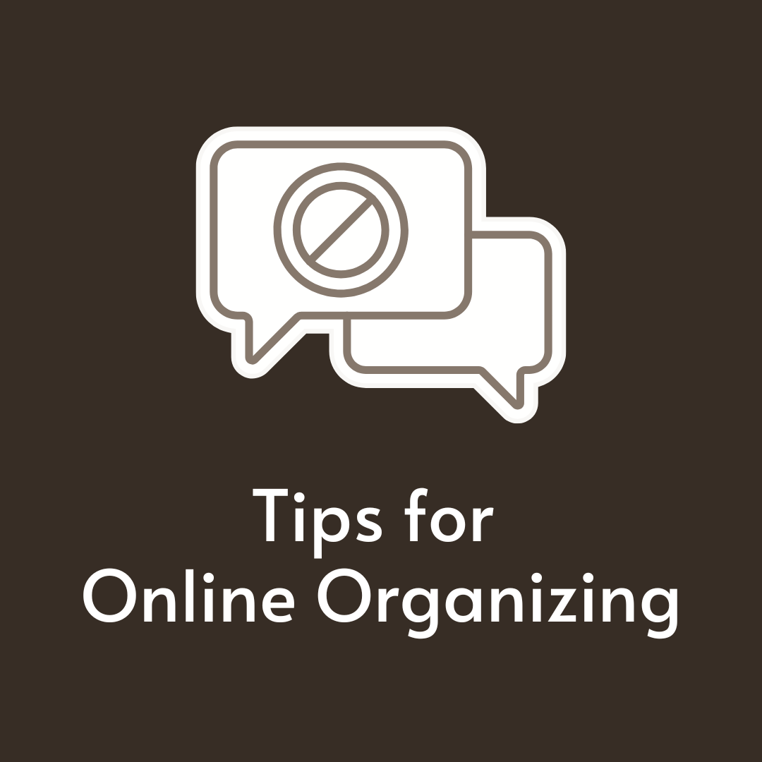 Tips For Online Organizing